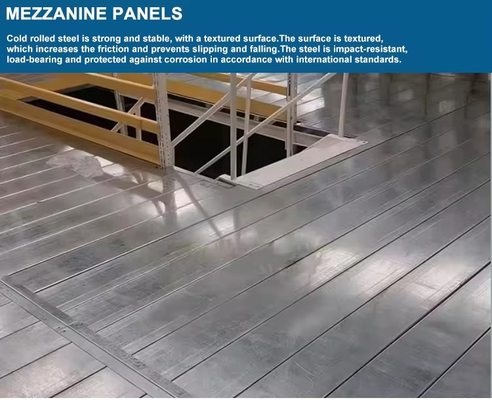 Customized Q235B Mezzanine Racking System Middle Ground Platform With 800kg/Sqm