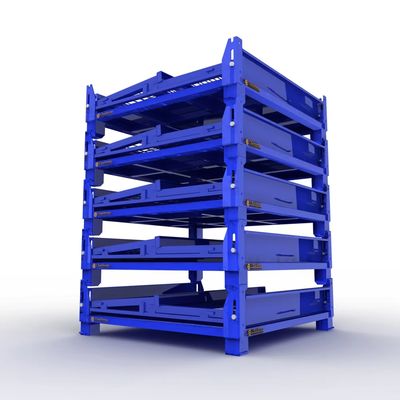 Cage à palettes en acier empilable de 100 à 1500 kg pour un stockage durable