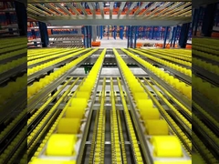 Le système de rangement de palettes par gravité en acier d'origine maximisant l'accès à l'espace de stockage