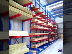 Étagère de stockage à cran industriel, étagère à cran à poutre H à double face simple